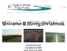 Tablet Screenshot of indiancreekchristmastreefarm.com